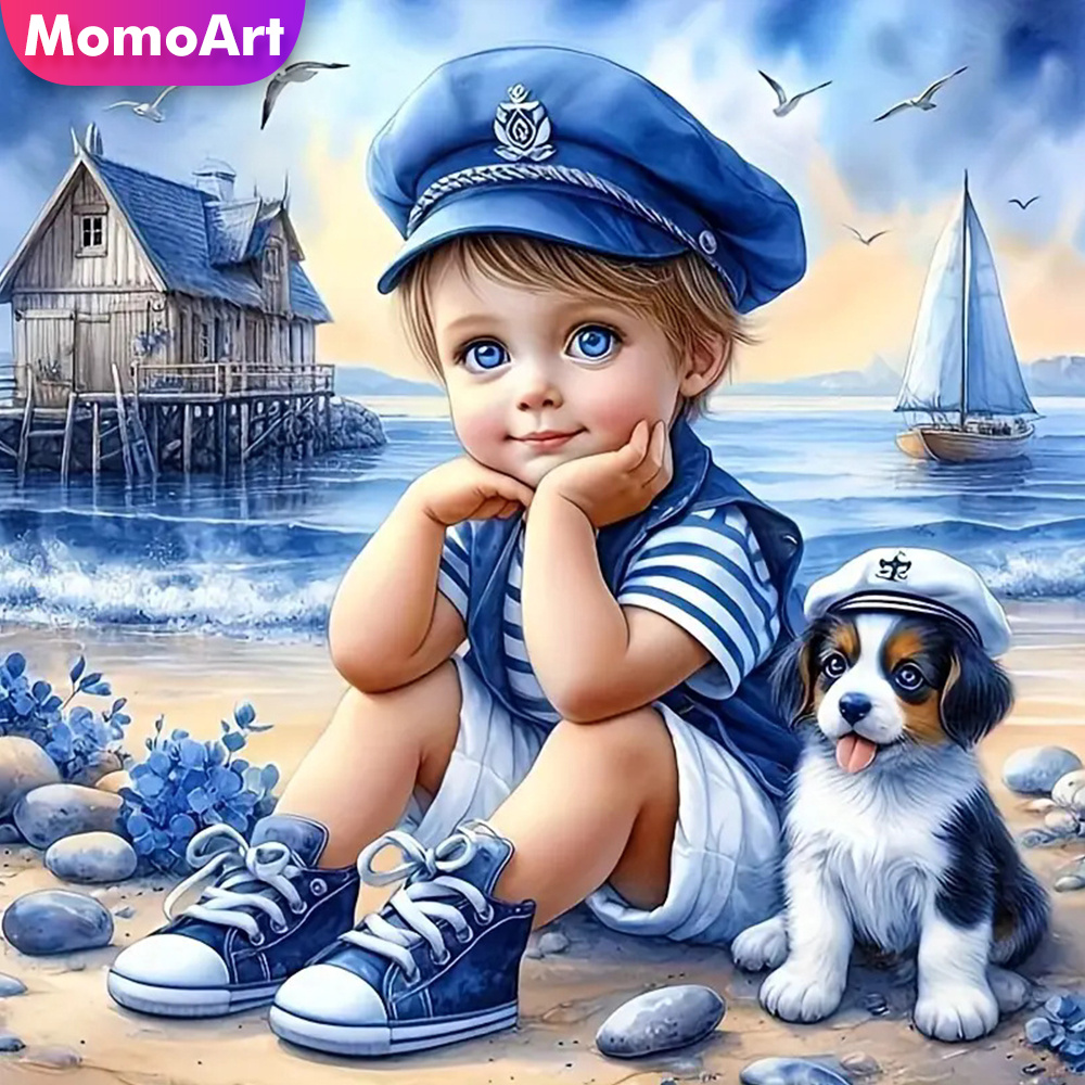 Home Improvement Kids - Momoart Full Diamond Painting Kid Boy