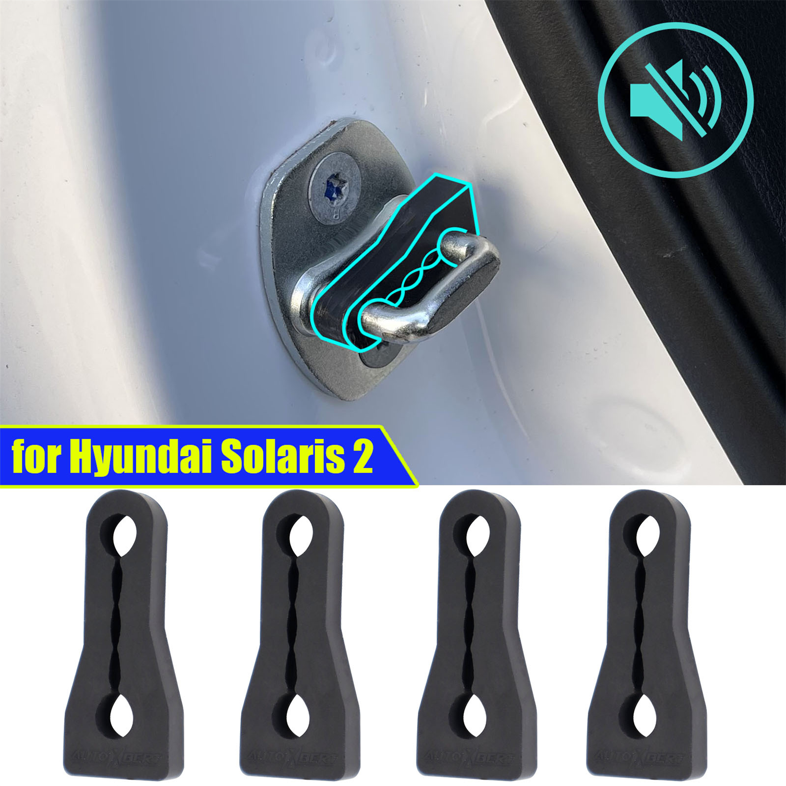 Door Stopper Rubber - Tłumik zderzaka zamka drzwi do Hyundai