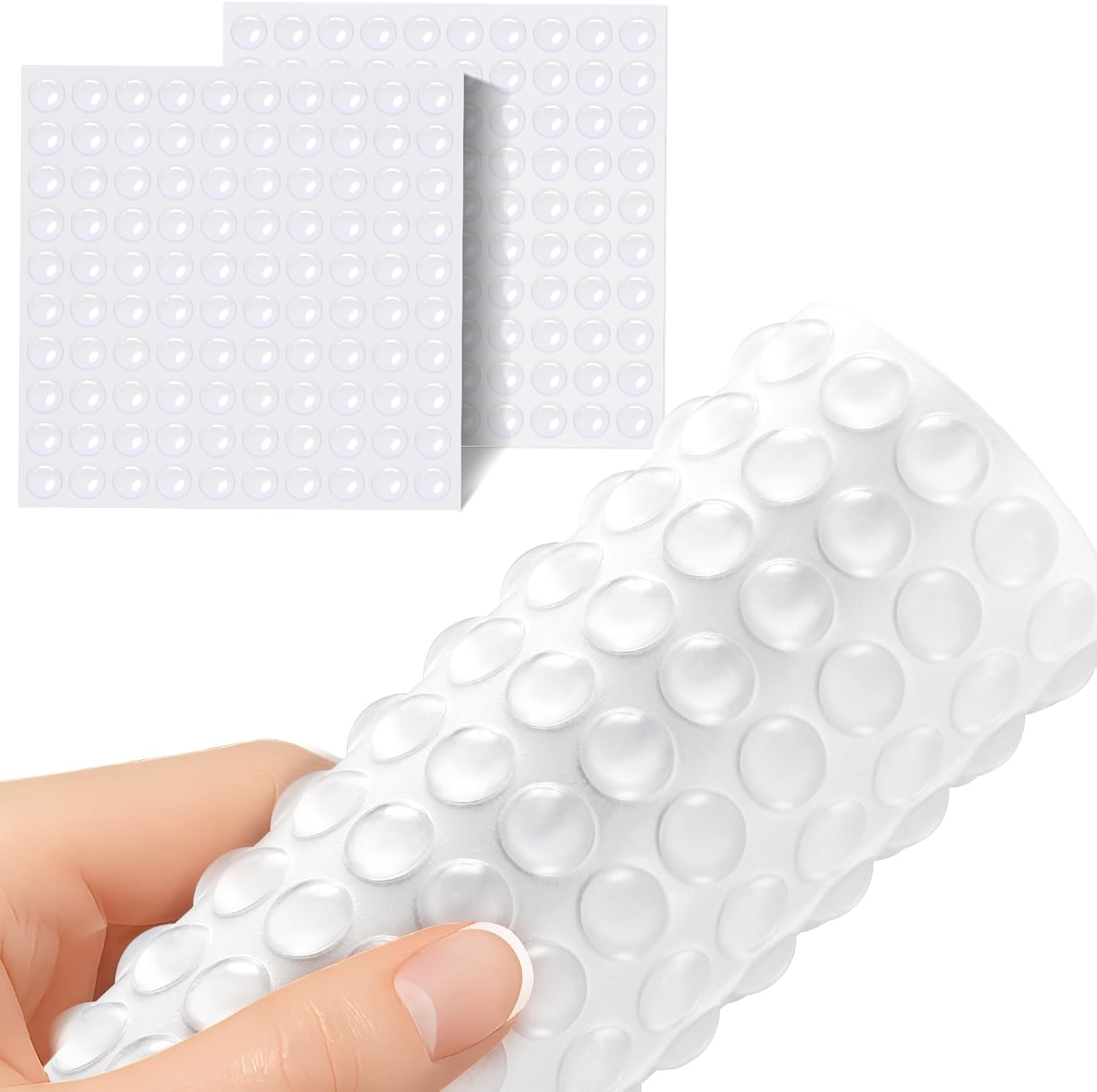 Door Stopper Rubber - 100 szt. Przezroczyste gumowe nóżki do